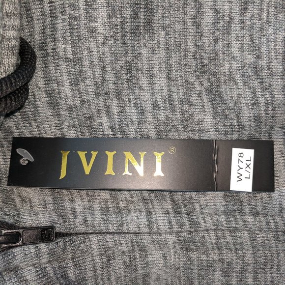 Fur Lined Jogger Sweatpants Gray L/XL Jvini - Picture 8 of 8
